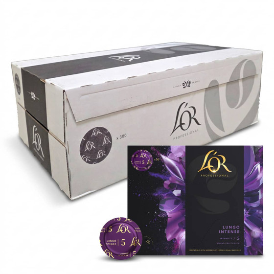 Capsule Nespresso Pro Compatible L'Or Lungo Intenso - 6 boites - 300 capsules