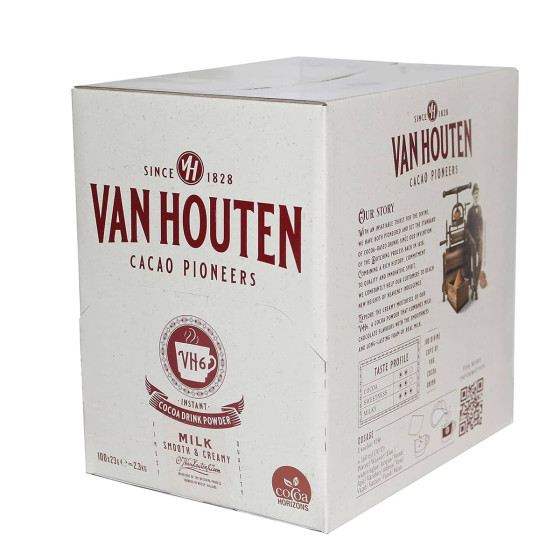 Chocolat Chaud Van Houten VH6 - 10 boites distributrices - 1000 dosettes individuelles