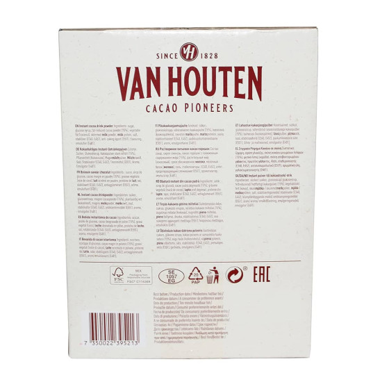 Chocolat Chaud Van Houten VH6 - 10 boites distributrices - 1000 dosettes individuelles