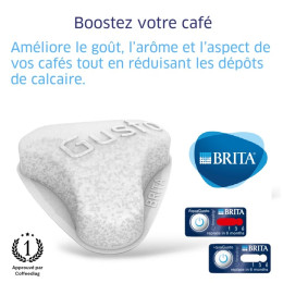 Filtre à Eau Brita Aqua Gusto 100 pour machine à café - 1 filtre universel