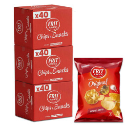Chips Frit Ravich Nature salées 38g - 3 cartons - 120 paquets
