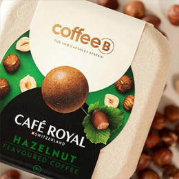 Boule de café CoffeeB Café Royal Noisette - 10 boites - 90 boules