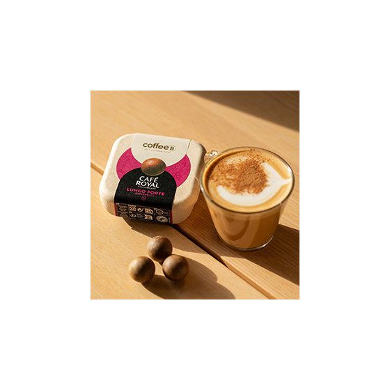 Boule de café CoffeeB Café Royal Lungo Forte - 10 boites - 90 boules