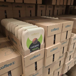 Boule de café CoffeeB Café Royal Lungo Bio - 20 boites - 180 boules