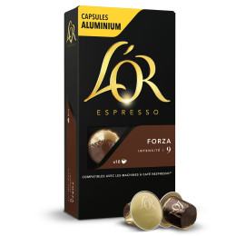 Capsule Nespresso Compatible Café L'Or Espresso Forza - 10 capsules