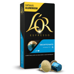 Capsule Nespresso Compatible Café L'Or Espresso Decaffeinato - 10 capsules