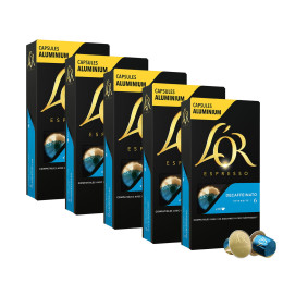 Capsule Nespresso Compatible Café L'Or Espresso Decaffeinato - 5 boîtes - 50 capsules
