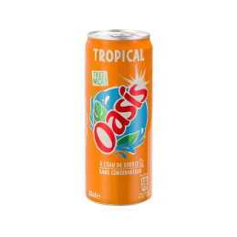 Oasis Tropical Canette Slim 33cl x24