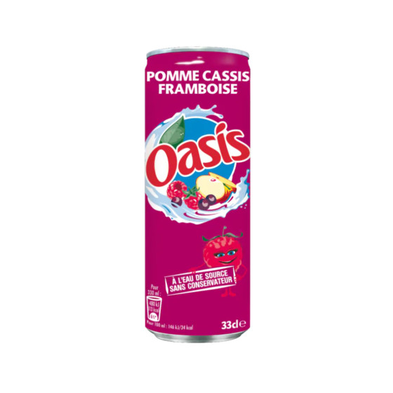 Oasis Pomme Cassis Framboise Canette Slim 33cl x24