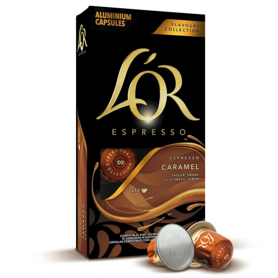 Capsule Nespresso Compatible Café L'Or Espresso Caramel - 10 capsules