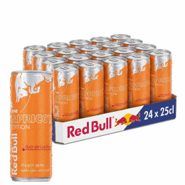 Red Bull Abricot Fraise Canette Slim de 25cl x24
