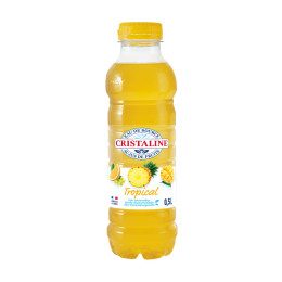Bouteille d'eau Cristaline Jus Tropical 50cl - Pack de 24 bouteilles