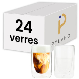 Verres double paroi PYLANO Macchiato 35 cl - MILA - par 24