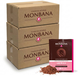 Chocolat Chaud Monbana 4 Etoiles - 3 boîtes - 150 dosettes individuelles