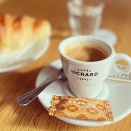Petite Galette Pur Beurre Cafés Richard Croc Café - 200 biscuits emballés individuellement