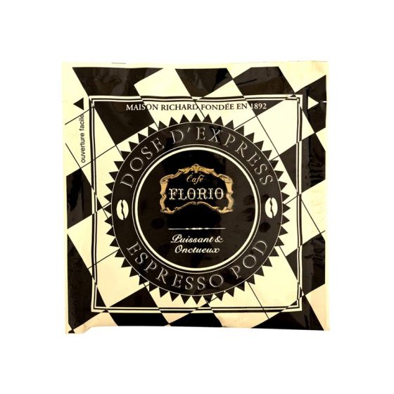 Dosette ESE Cafés Richard Florio 100% Arabica - 100 dosettes emballées individuellement