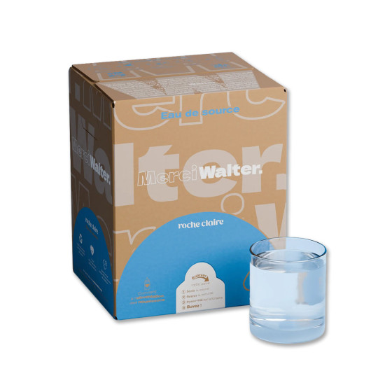 Eau de source Roche Claire - Bonbonne d'eau avec robinet Merci Walter 10L