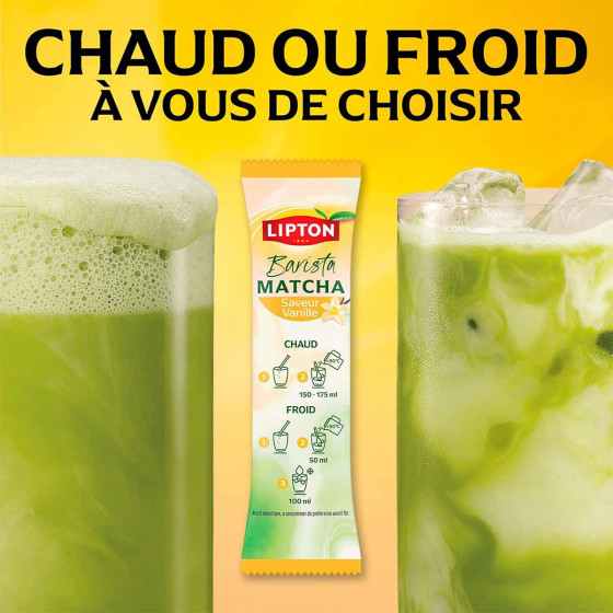 Matcha Lipton Barista saveur Vanille - 10 sticks
