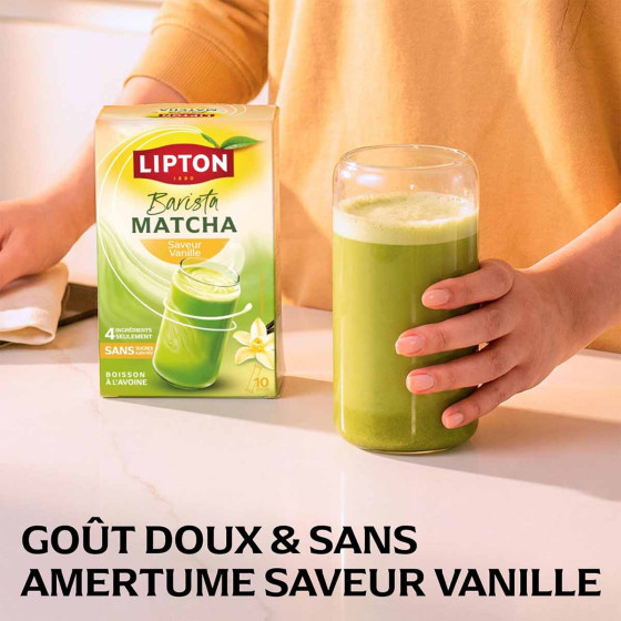 Matcha Lipton Barista saveur Vanille - 10 sticks
