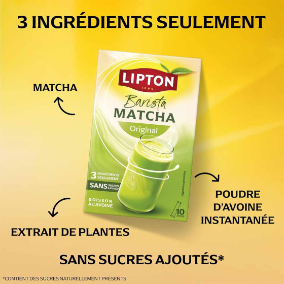Matcha Lipton Barista Original - 10 sticks