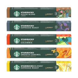 Pack découverte - Capsule Starbucks ® by Nespresso ®  - 5 variétés - 50 capsules