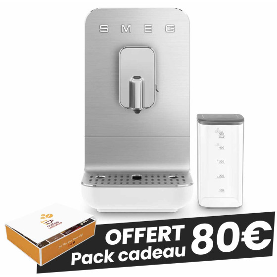 Machine À Café SMEG BCC13BLMEU – Expresso Broyeur, 19 Bars, 1350W