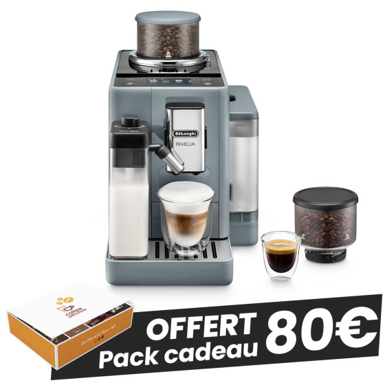 Delonghi Rivelia Latte FEB4455.G avec 2 bacs à grains