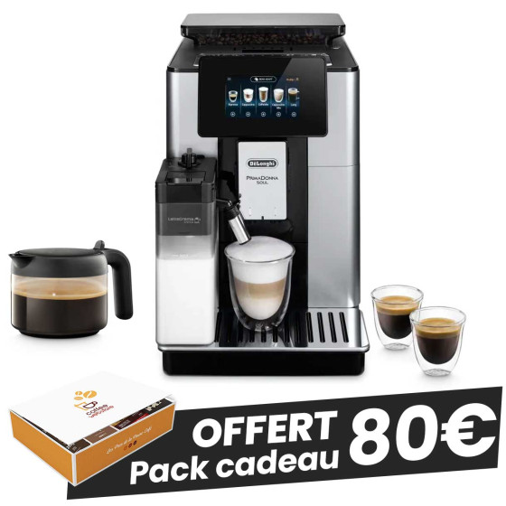 Delonghi PrimaDonna Soul ECAM 610.75.MB avec Carafe à Café