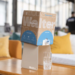 Support pour Cube Walter en acier Beige