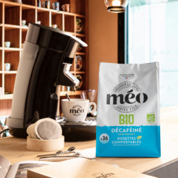 Dosette Senseo compatible Bio Cafés Méo Décaféiné – 36 dosettes