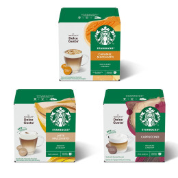 Pack Découverte - Capsule Starbucks ® by Dolce Gusto ® - 18 boissons