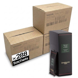 Thé Vert aromatisé Dammann Frères Jasmin - 12 boites - 288 sachets enveloppés