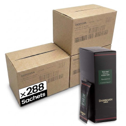 Thé Vert aromatisé Dammann Frères Soleil Vert - 12 boites - 288 sachets enveloppés