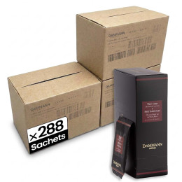Thé Noir aromatisé Dammann Frères 4 Fruits Rouges - 12 boites - 288 sachets enveloppés