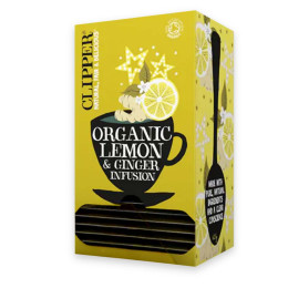Infusion Bio Clipper Citron Gingembre - 6 boites - 150 sachets