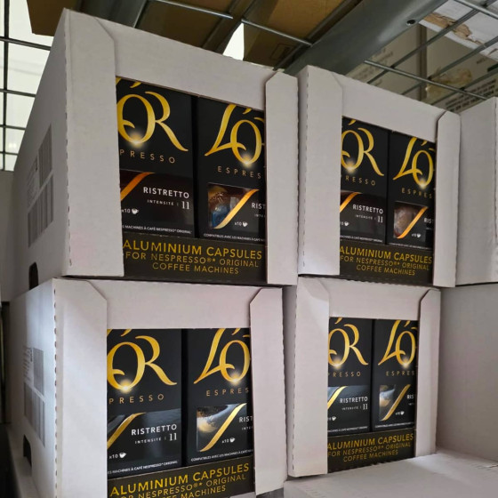 Capsule Nespresso Compatible Café L'Or Espresso Ristretto - 20 boîtes - 200 capsules