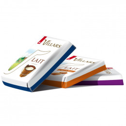 Napolitains Villars pur chocolat Suisse - Assortiment de mini chocolat Noir et Lait 7 recettes - 500 gr