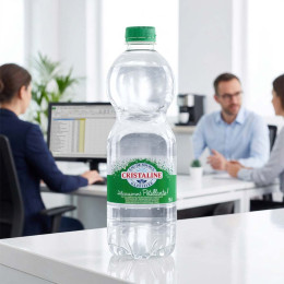 Bouteille d'eau gazeuse Cristaline Pétillante 50cl - Pack de 24 bouteilles