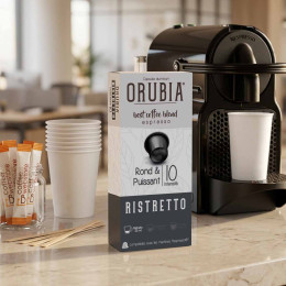 Capsule Nespresso Compatible Café Orubia Ristretto 100% Arabica Intensité 10 - 10 capsules