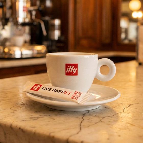 Sucre Blanc illy - Boîte Distributrice - 800 bûchettes