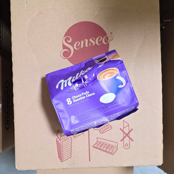 Dosette Senseo Compatible Chocolat Chaud Milka - 8 dosettes