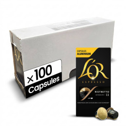 Capsule Nespresso Compatible Café L'Or Espresso Ristretto - 10 boîtes - 100 capsules