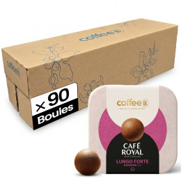 Boule de café CoffeeB Café Royal Lungo Forte - 10 boites - 90 boules