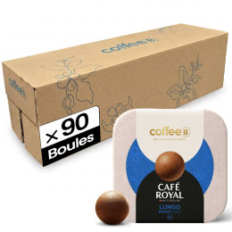 Boule de café CoffeeB Café Royal Lungo - 10 boites - 90 boules