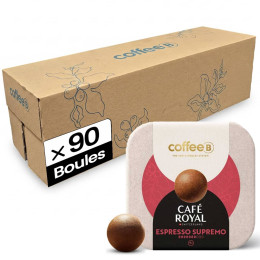 Boule de café CoffeeB Café Royal Espresso Supremo - 10 boites - 90 boules