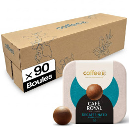 Boule de café CoffeeB Café Royal Decaffeinato - 10 boites - 90 boules