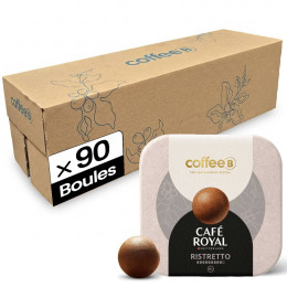 Boule de café CoffeeB Café Royal Ristretto - 10 boites - 90 boules