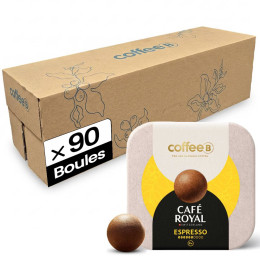 Boule de café CoffeeB Café Royal Espresso - 10 boites - 90 boules
