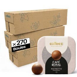 Boule de café CoffeeB Café Royal Ristretto - 30 boites - 270 boules