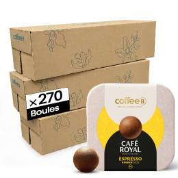 Boule de café CoffeeB Café Royal Espresso - 30 boites - 270 boules